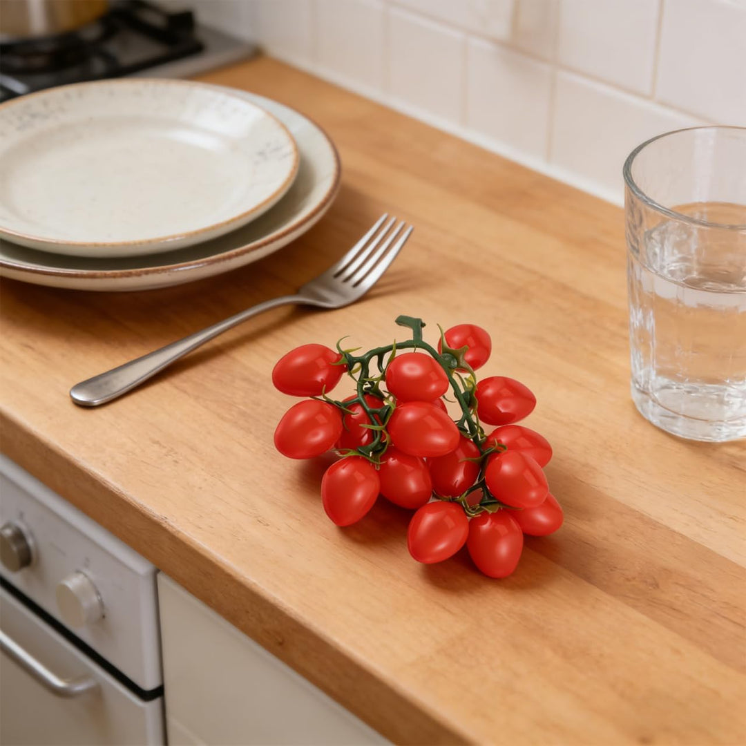 IMIKEYA 3er Set Künstliche Kirschtomaten Lebensechte Gefälschte Tomaten künstliches Obst Dekoration