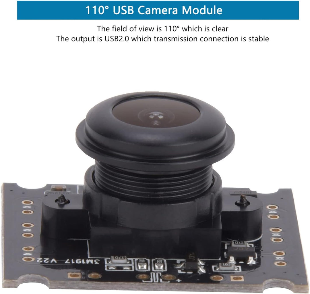 USB Kameramodul 110° Weitwinkel OV3660 USB2.0-Kamera Modul, Hoher Rahmen, 15fps, Webcam-Modul, Unter