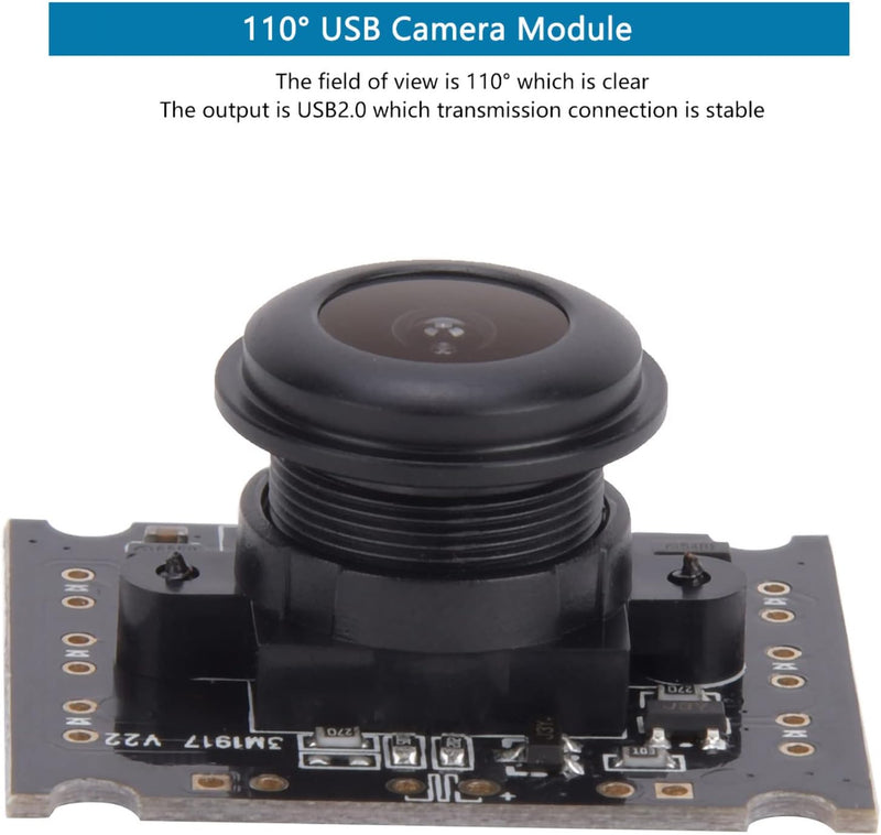 USB Kameramodul 110° Weitwinkel OV3660 USB2.0-Kamera Modul, Hoher Rahmen, 15fps, Webcam-Modul, Unter