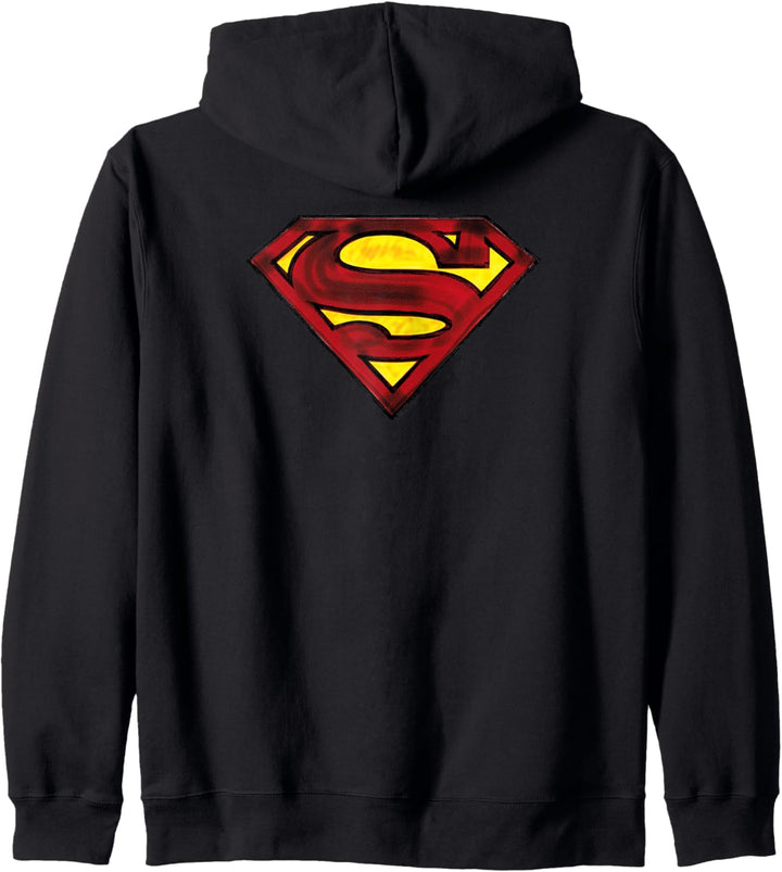 Superman Charcoal Shield Kapuzenjacke
