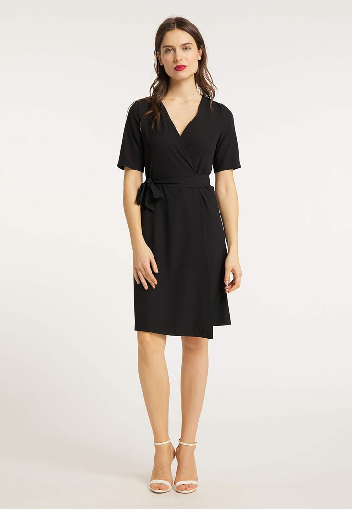usha BLACK LABEL Damen 512010_Schwarz_L_51210653 Lässiges Kleid, L