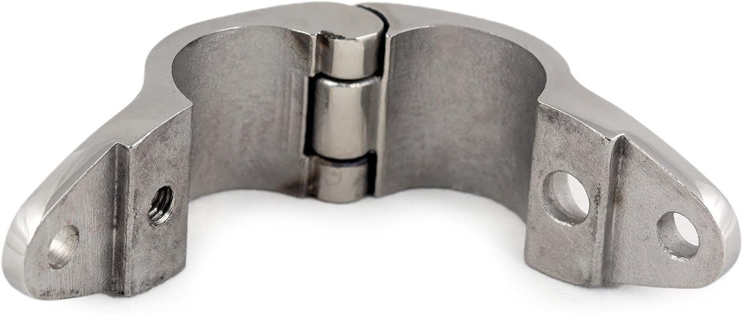Gelenk Scharnier Rohrschelle klappbar für 22 mm Rohre Gabel Bimini Persenning Sonnenverdeck Bootsver