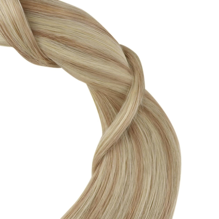 YoungSee Tape Extensions Echthaar Blond Tape in Extensions Aschblond Echthaar Extensions Tape Blond