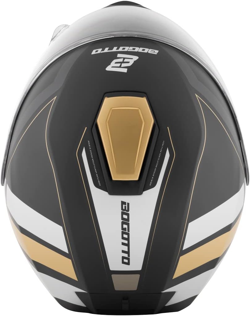 Bogotto FF403 Murata Klapphelm schwarz/gold M (57/58), schwarz/gold M (57/58)