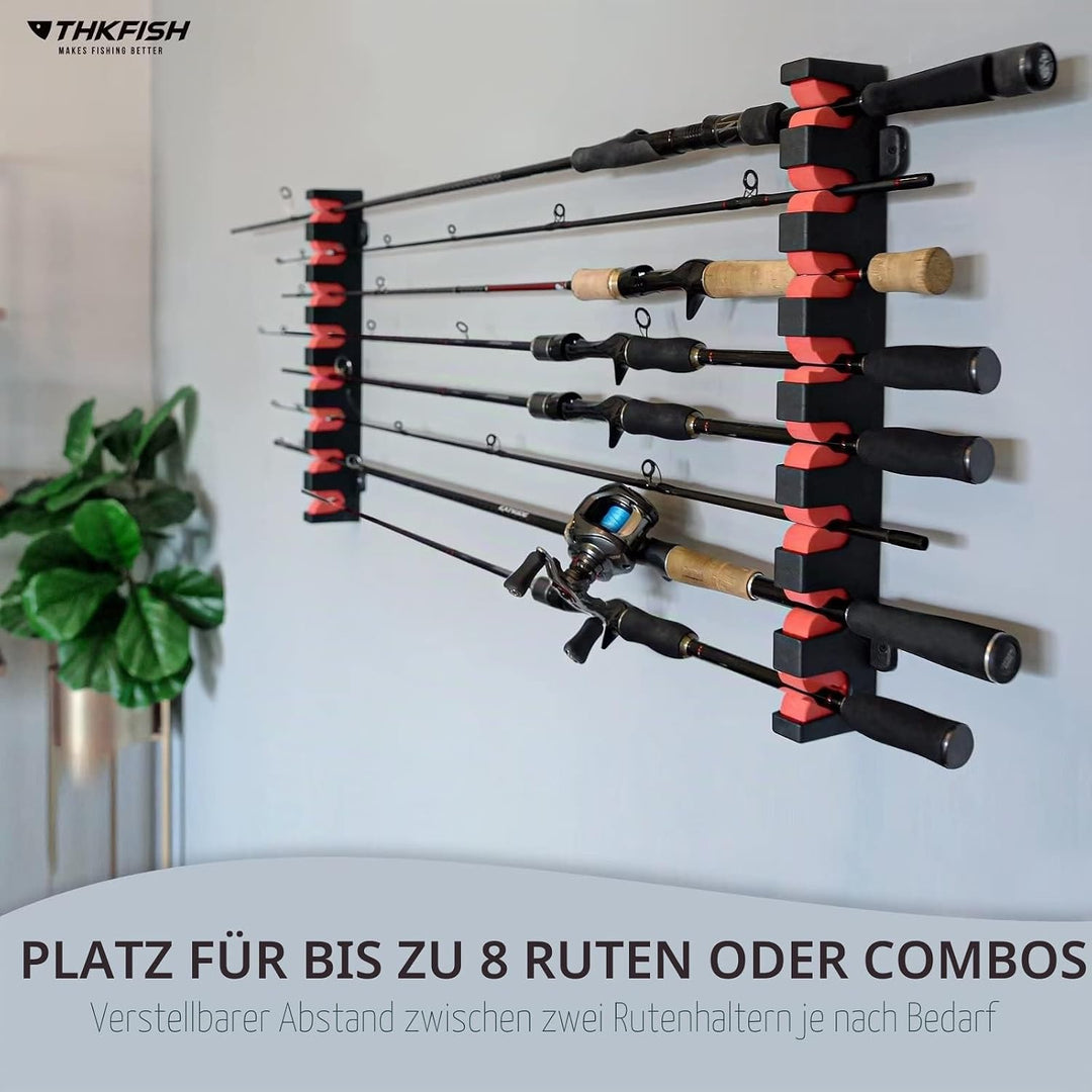 THKFISH Rutenständer Angelruten Angelrutenstände Angelrutenhalter Wand Vertikale/horizontale Angelru