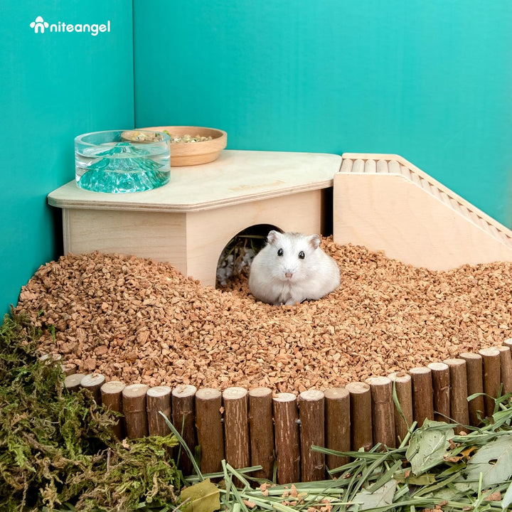 Niteangel Natürliches Kokosnuss-Hamster-Einstreu und Haustierstreu für Zwerghamster, Gerbils, Mäuse,