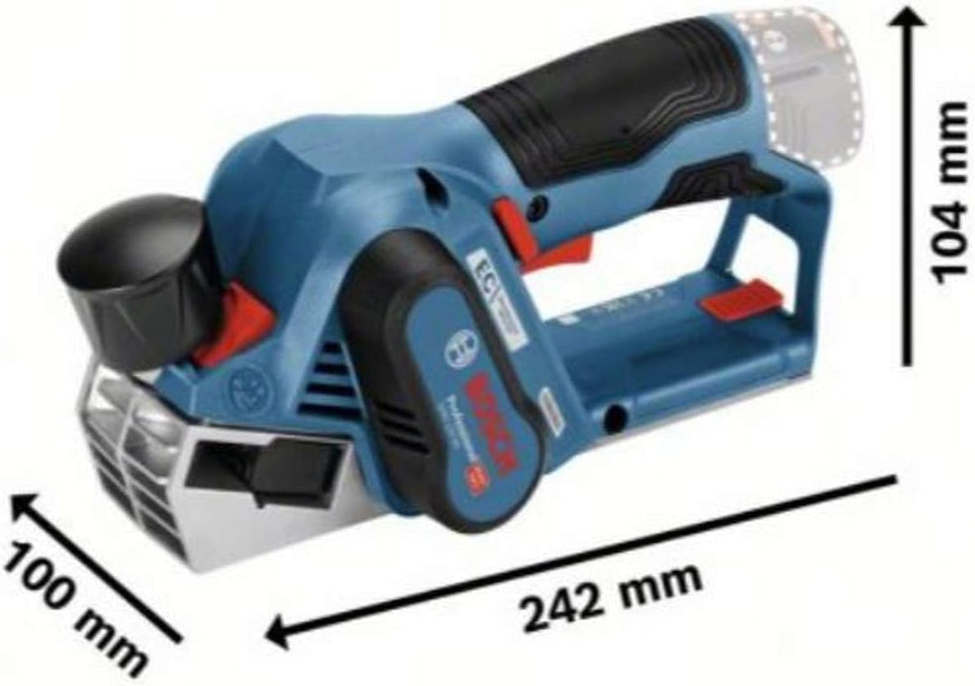 Bosch Professional 12V System Akku Handhobel GHO 12V-20 (max. Hobelbreite: 56 mm, ohne Akkus und Lad