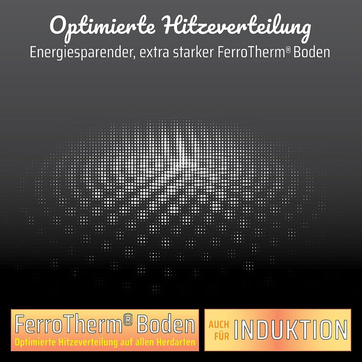 Brat- und Servierpfanne EASY CLICK Quadura mit Glasdeckel 28x28cm