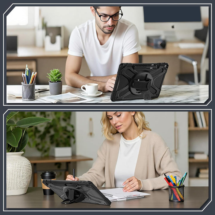 Fintie Hülle für Microsoft Surface Pro 12 Zoll 1. Edition (2025), 360° Drehbare Ständer und Handgurt
