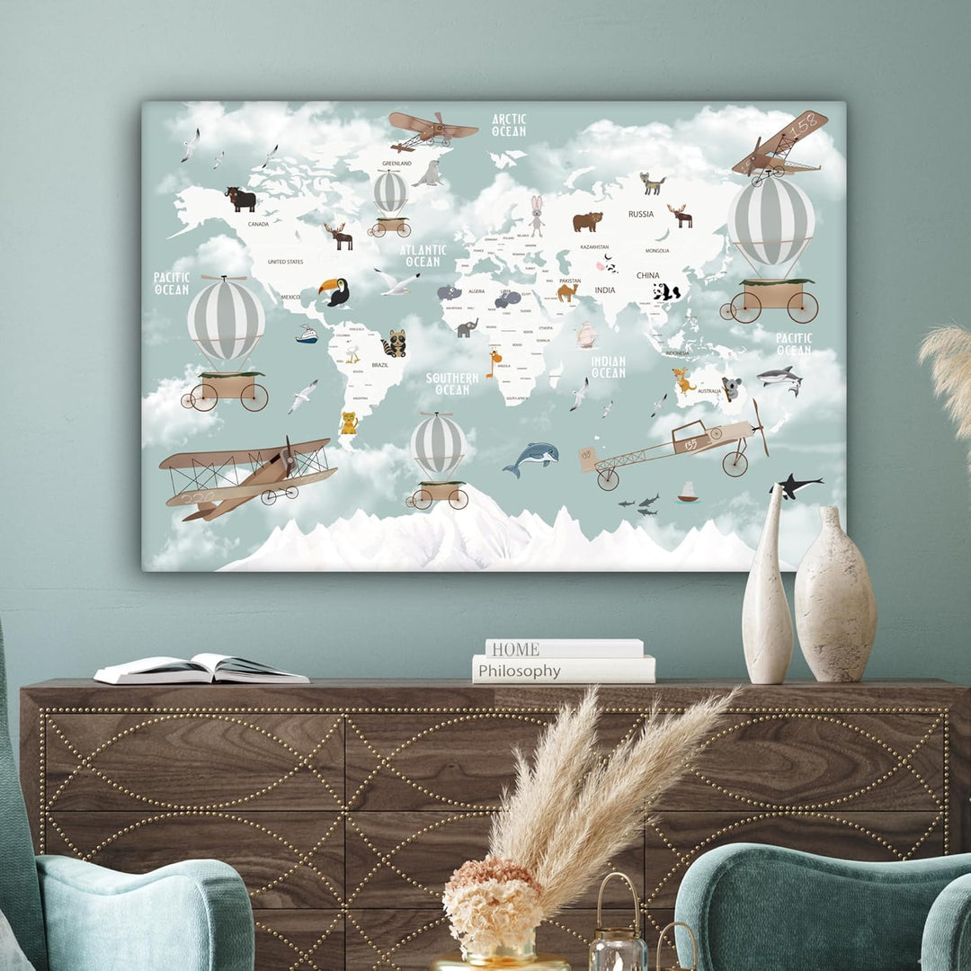 MuchoWow© Leinwandbild Gross 120x80 cm XXL Dekoration Wohnzimmer Bilder Pictures Wall Decoration Liv