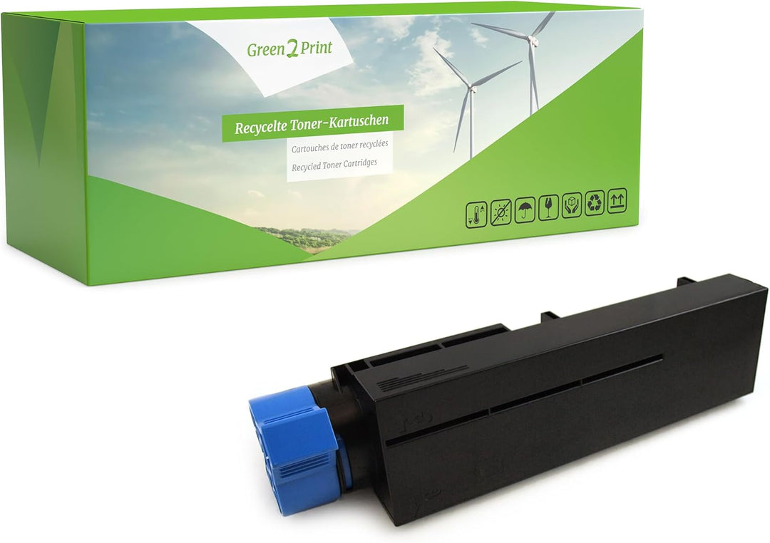 Green2Print Hochleistungstoner schwarz 12000 Seiten ersetzt Oki 45807111 passend für Oki B432, B512,