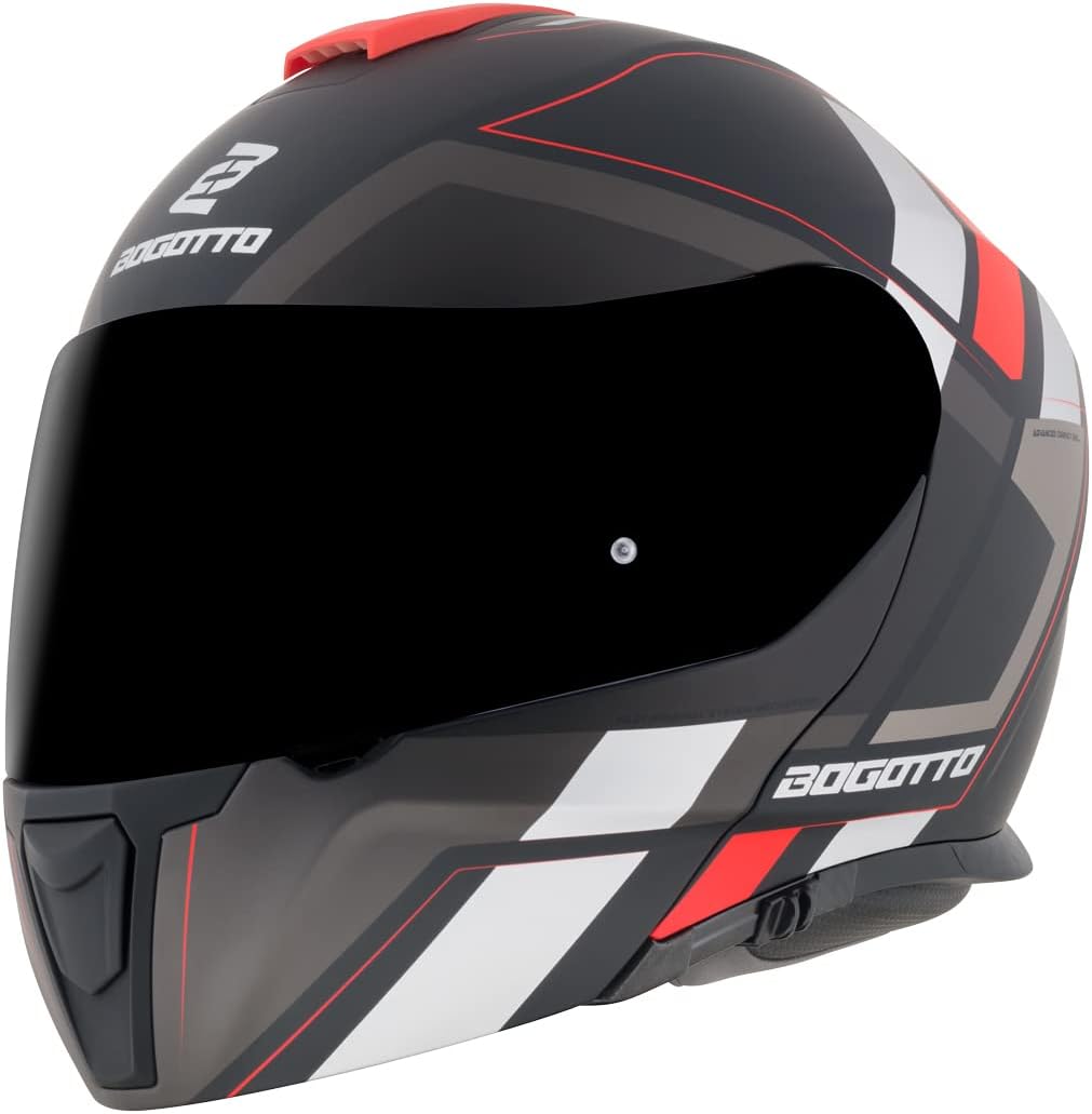Bogotto FF403 Murata Klapphelm rot/schwarz XS (53/54), rot/schwarz XS (53/54)
