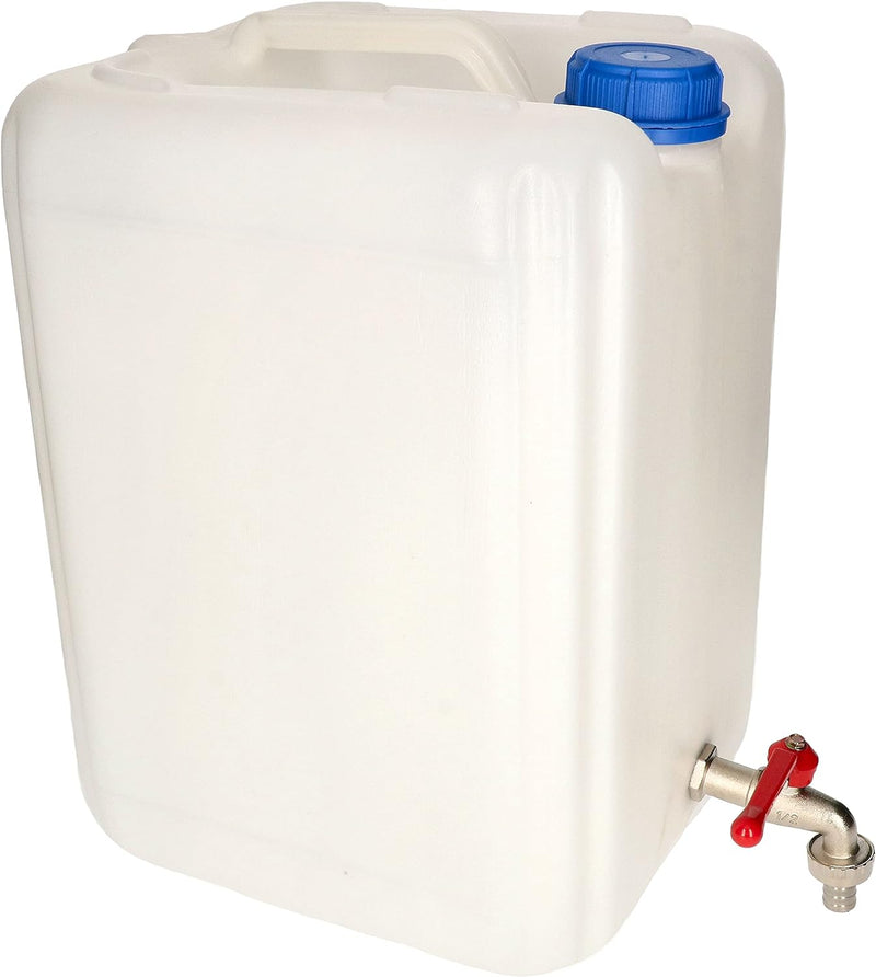 KOTARBAU® Kunststoff Wasserbehälter für Trinkwasser mit Metallzapfhahn 20L, 20L