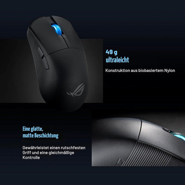 ASUS ROG Harpe Ace Mini ultraleichte E-Sport Gaming Maus (49 Gramm, ROG Micro-Switches, SpeedNova-Wi