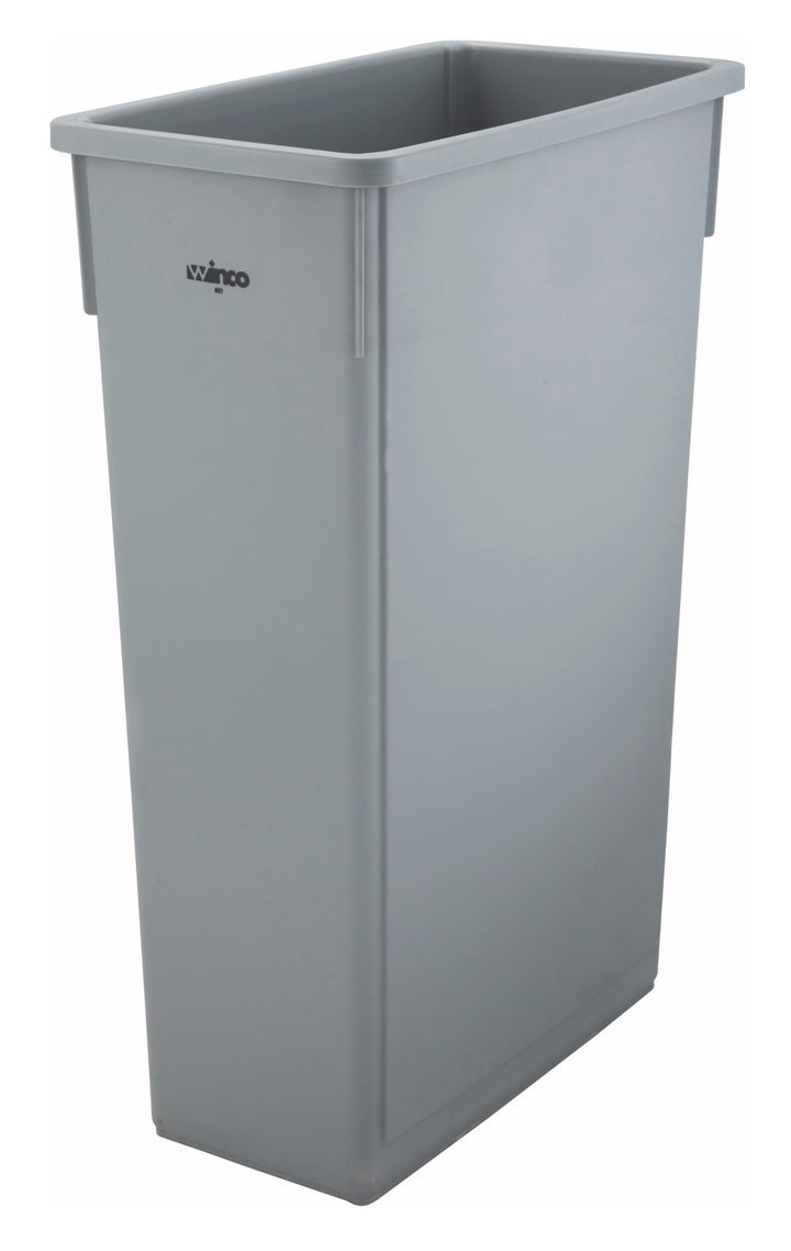 Winco PTC-23SG Abfalleimer, schmal, 58 l, Grau Dose Grau, Dose Grau
