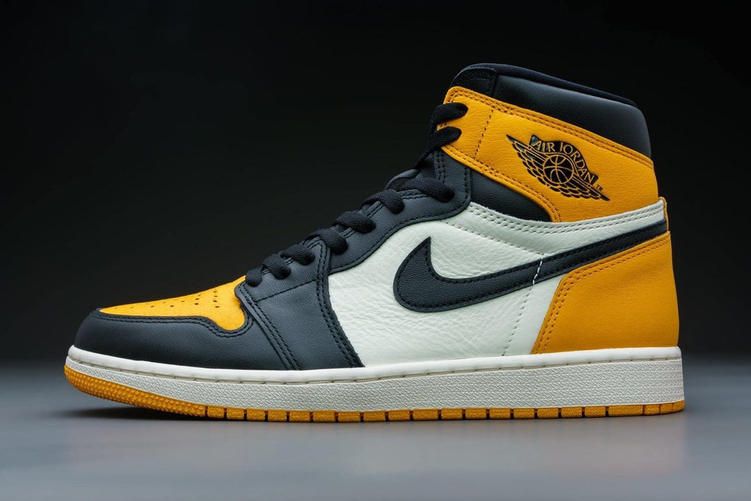 AIR JORDAN 1 Retro High OG Yellow Toe 555088-711 Size 45