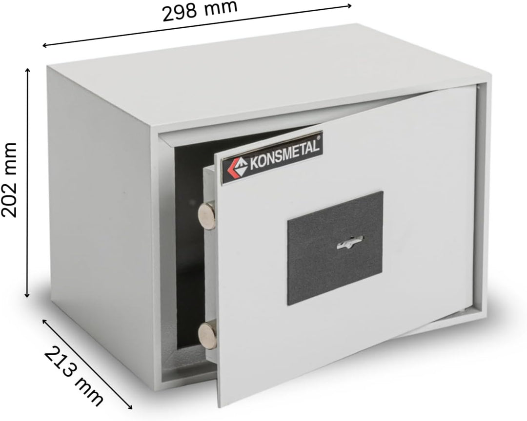Konsmetall - Tresor für Zuhause Kolibri 2.0 20 S1, Safe Tresor mit Schlüssel Abschliessbar, Möbeltre