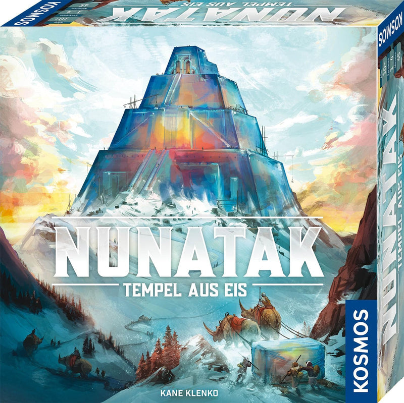 KOSMOS 683801 Nunatak - Tempel aus EIS, Familienspiel, Cooler 3D Aufbau, 3D-Spielsteine in EIS-Optik