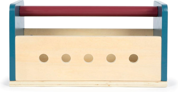 small foot Werkzeugkasten und Werkbank „Workshop“, mit Werkzeug und Zubehör aus Holz, für Kinder ab