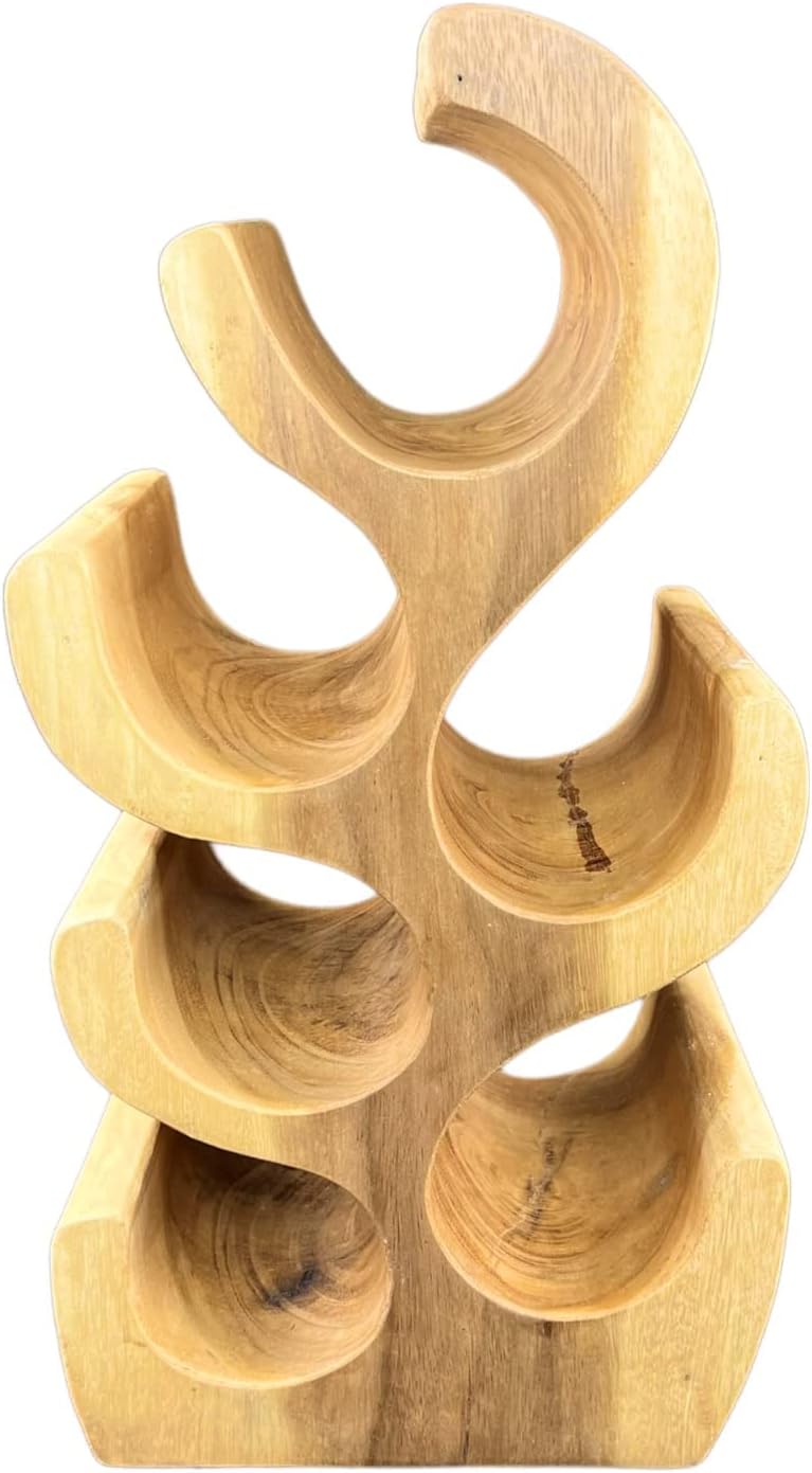 Weinregal Stehend Massiv Holz (50/70/100x27x18) Freistehender Weinhalter Massivholz Flaschenhalter (
