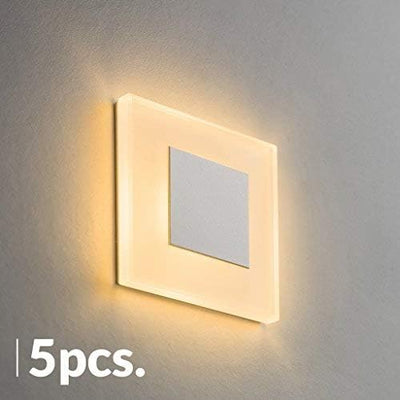 LED Treppenbeleuchtung Premium SunLED Small 230V 1W Echtes Glas Wandleuchten Treppenlicht mit Unterp