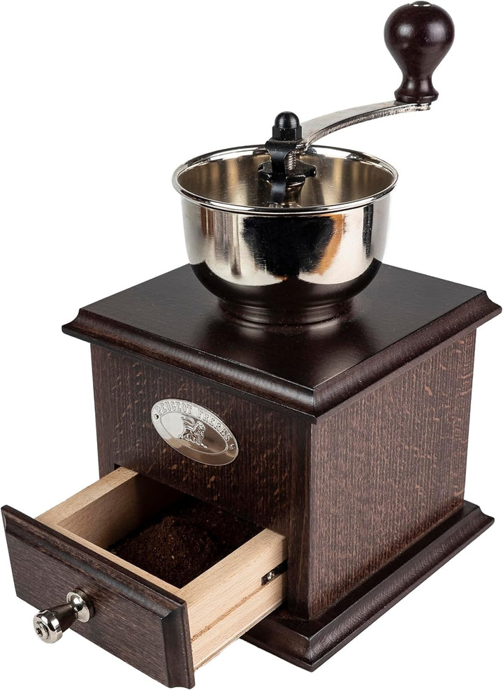 Peugeot Manuelle Kaffeemühle Brésil mit einstellbarem Mahlwerk, Höhe: 21 cm, Holz / Stahl, Braun, 19