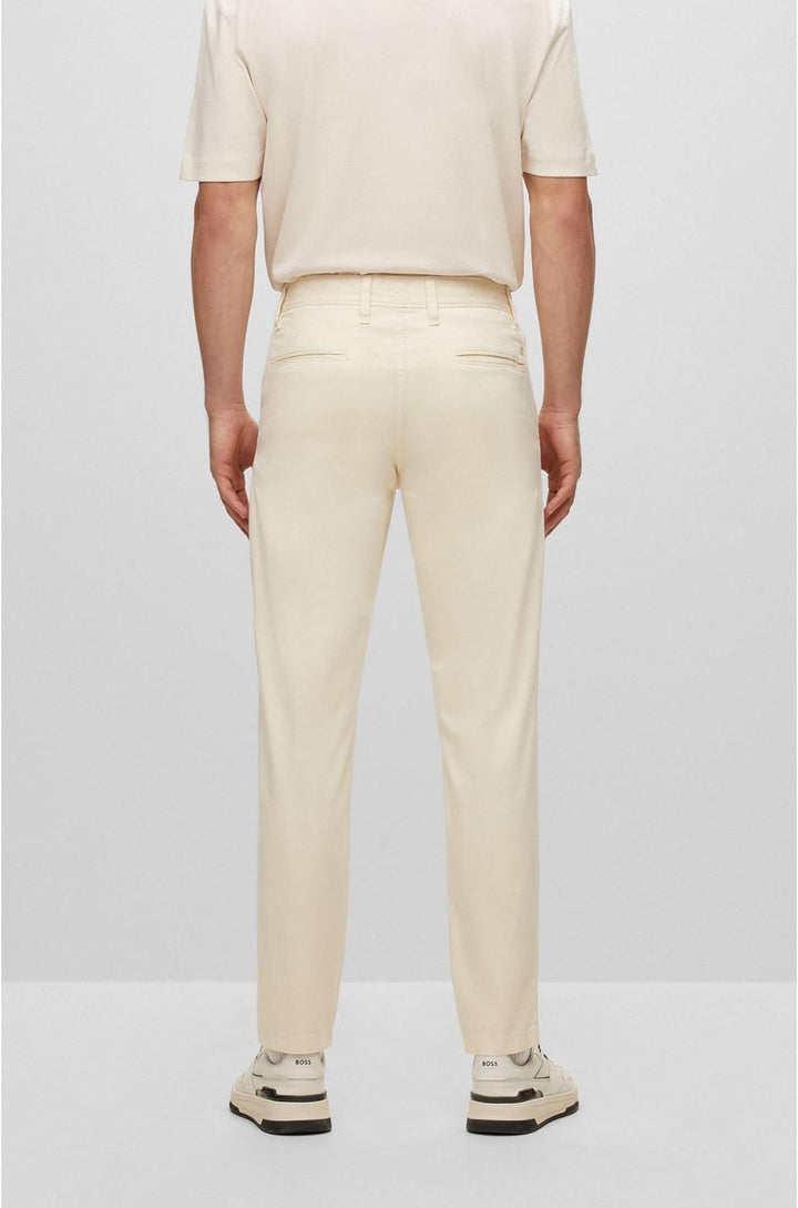 BOSS Herren Schino-Taber-1 D Tapered-Fit Chino aus überfärbtem Baumwoll-Satin mit Elasthan-Anteil 35