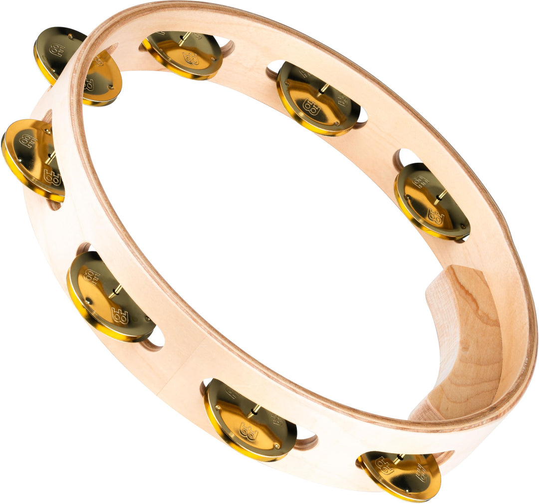 Meinl Percussion AE-MTA1B Tambourine, Artisan Edition, 25,4 cm (10 Zoll) Durchmesser, einreihig mit