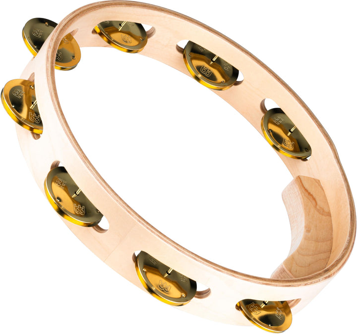 Meinl Percussion AE-MTA1B Tambourine, Artisan Edition, 25,4 cm (10 Zoll) Durchmesser, einreihig mit