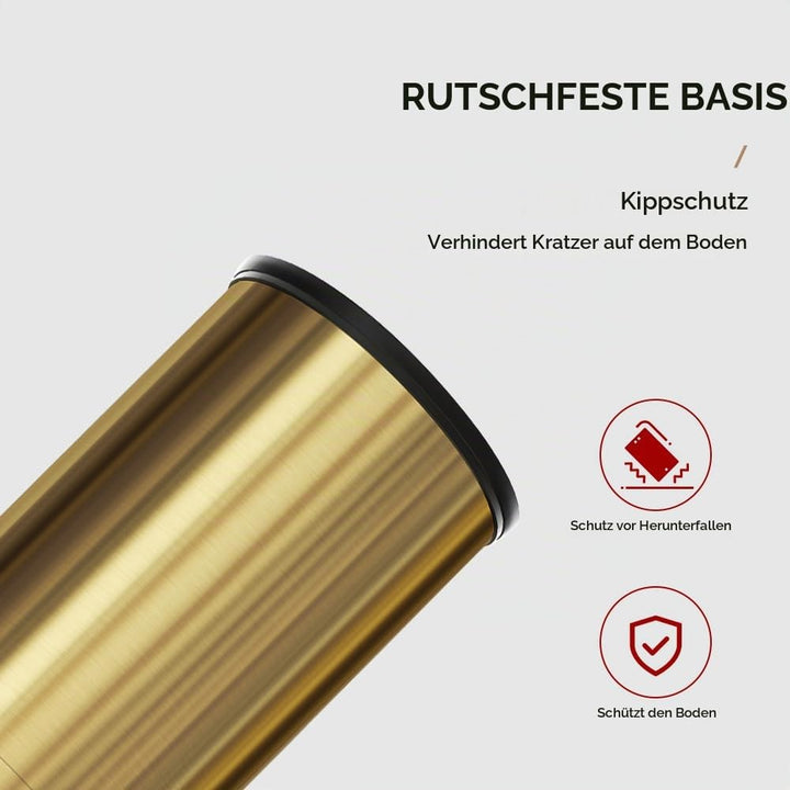 Der abfalleimer im goldenen bad,Die mülltonnen im doppelbad sind umgekippt，Die mülltonne der retro-b