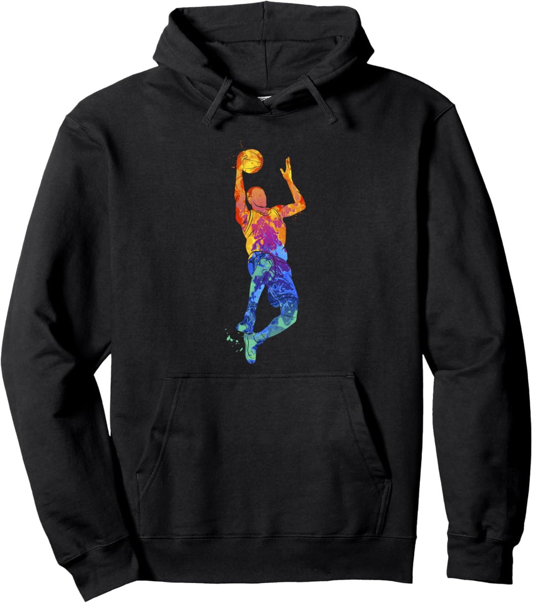 Basketballkorb Basketballspieler Basketballer Basketball Pullover Hoodie