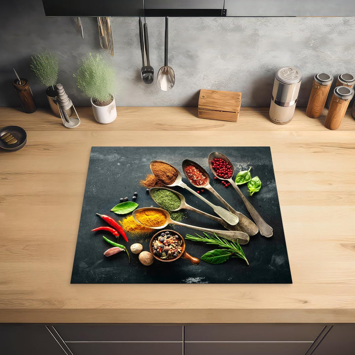 Herdabdeckplatte 59x51 cm Einteilig Abdeckplatten Cerankochfeld Abdeckung Ceranfeld Herdplattenabdec