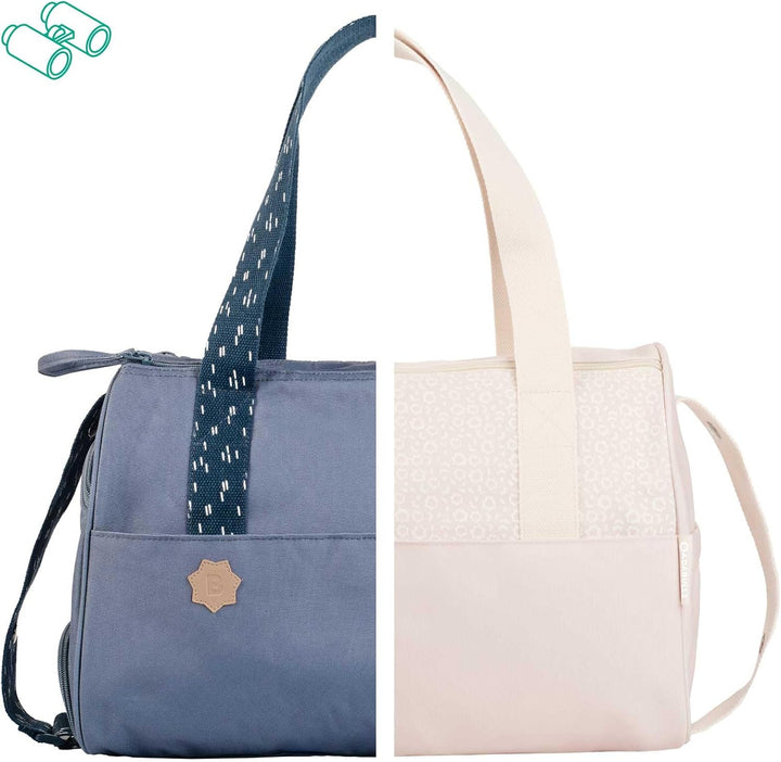 Badabulle Wickeltasche Pocketstyle - Kinderwagentasche inklusive Wickelzubehör Blau, Blau
