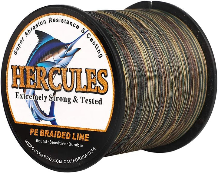 HERCULES Super Cast 100m - 2000m Yards Geflochtene Angelschnur 10lb - 300lb Test für Salzwasser Süss