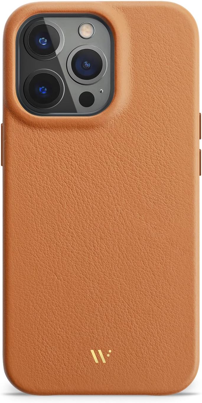 WIIUKA Hülle für iPhone 13 Pro Max, Leder aus Deutschland, Lederhülle extra Dünn, Premium Handyhülle