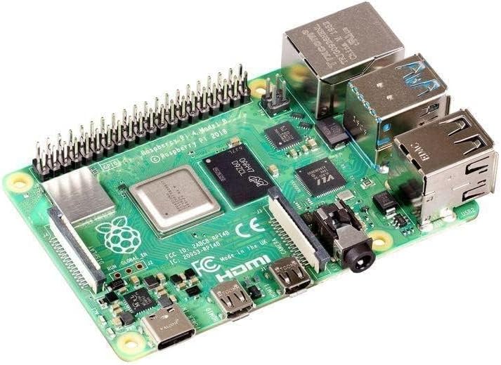 Raspberry Pi 4 Modell B; 4 GB, ARM-Cortex-A72 4 x, 1,50 GHz, 4 GB RAM, WLAN-ac, Bluetooth 5, LAN, 4