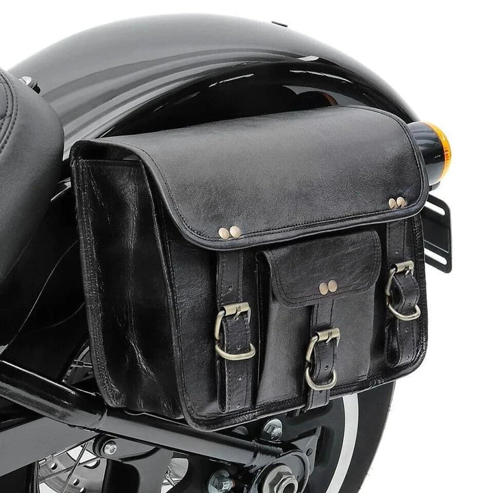 american blue Echtes Leder Motorrad Werkzeugtasche Braun Lenker Sissy Bar Reisetasche Fahrrad Sattel