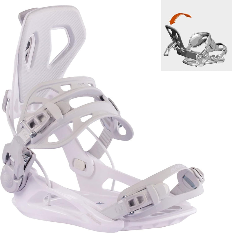 Airtracks Damen Snowboard-Set Lights Rocker + Bindung Master W Fastec + Boots + Sb Bag 138 144 147 1