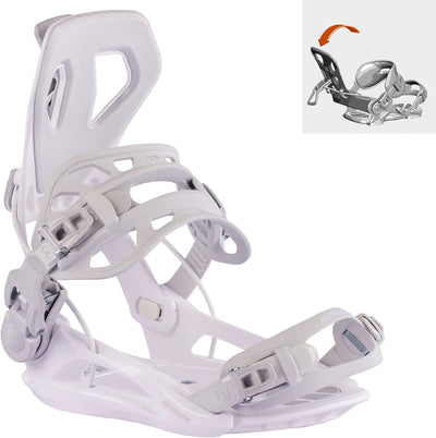Airtracks Damen Snowboard Set Akasha Flat Zero Rocker + Bindung Master W Fastec + Snowboard Boots +