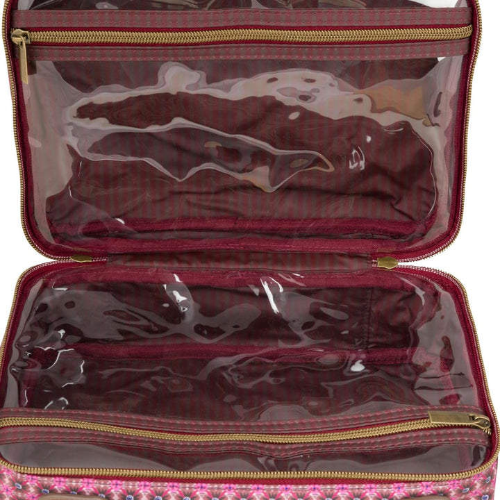 Pip Studio Beauty Case Square Large Tutti i Fiori 27x19x10cm, -Pink