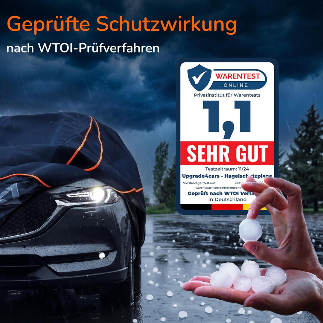 Upgrade4cars Auto Hagelschutzplane | Auto Abdeckplane für alle Jahreszeiten | Autoabdeckung Universa
