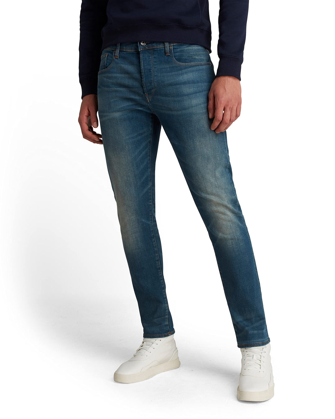 G-Star Herren 3301 Slim Jeans 27W / 30L Blau (Medium Aged 51001-9118-071), 27W / 30L Blau (Medium Ag