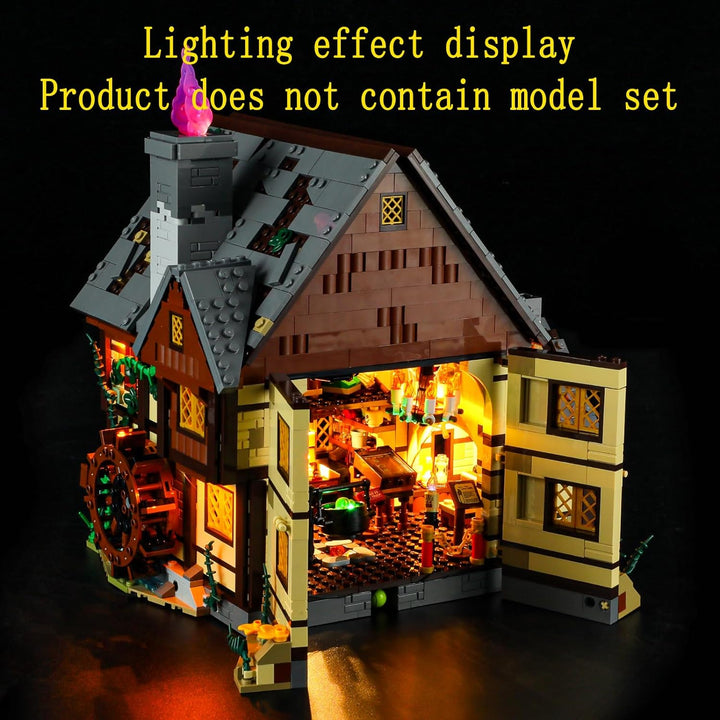 GEAMENT LED Licht-Set Kompatibel mit Lego Disney Hocus Pocus Das Hexenhaus der Sanderson-Schwestern