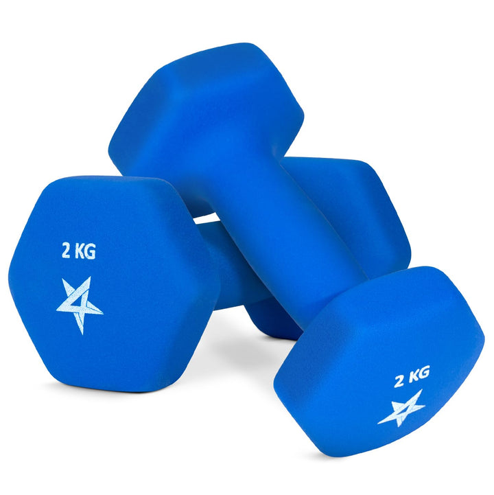 Yes4All Neopren Hanteln Set Gewichte, 2er-Sets, 1kg, 1.5kg, 2kg, 3kg, 4kg, 5kg, Dumbbells Set für Kr