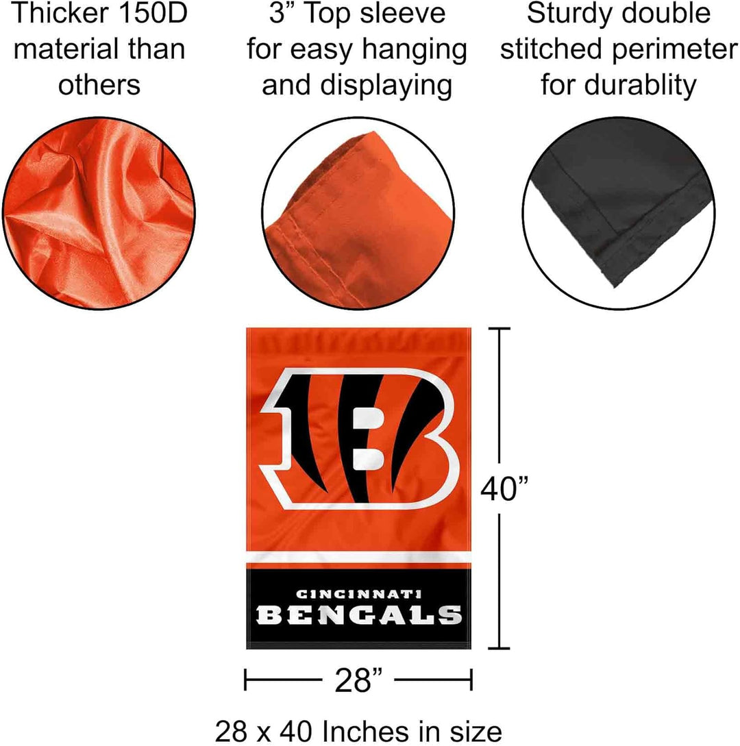 Cincinnati Bengals zweiseitige Hausflagge