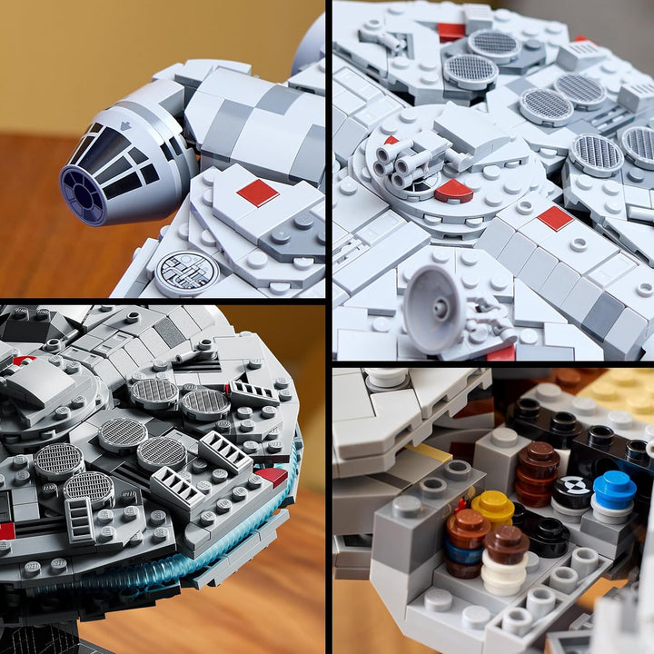 LEGO Star Wars Millennium Falcon, 25. Jahrestag Set für Erwachsene, baubares Sternenschiff, Sammlers