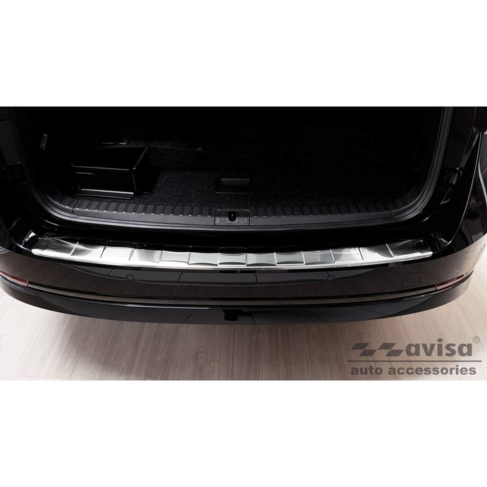 Avisa Edelstahl Heckstossstangenschutz kompatibel mit Skoda Octavia IV Kombi 2020- (inkl. RS, exkl.