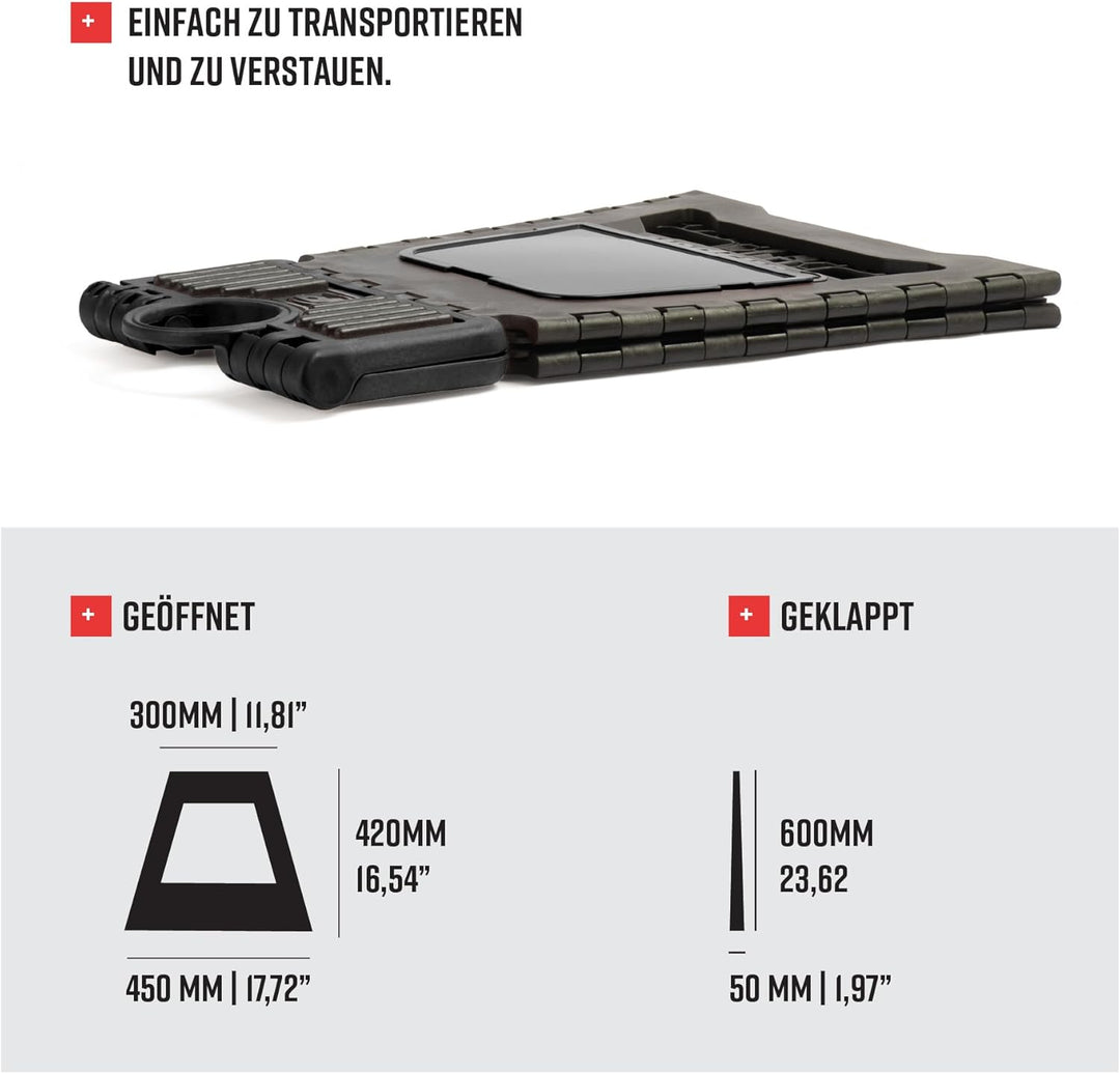 Polisport Ständer faltbar schwarz 8981500007, Schwarz