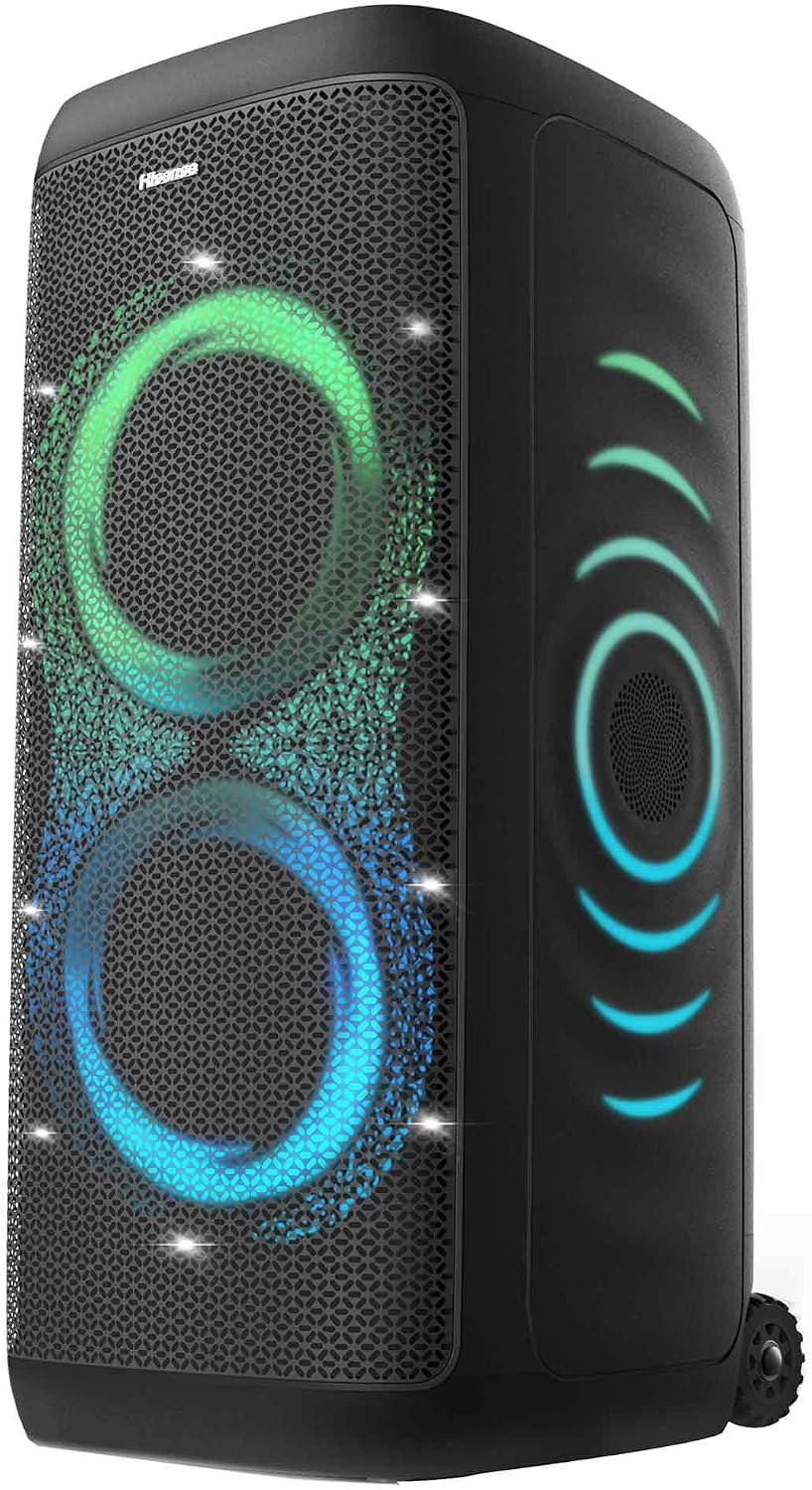 Hisense Party Thunder, 620 W Maximale Audioleistung, AI Lichtshow, 18 Stunden Akkulaufzeit, Auracast