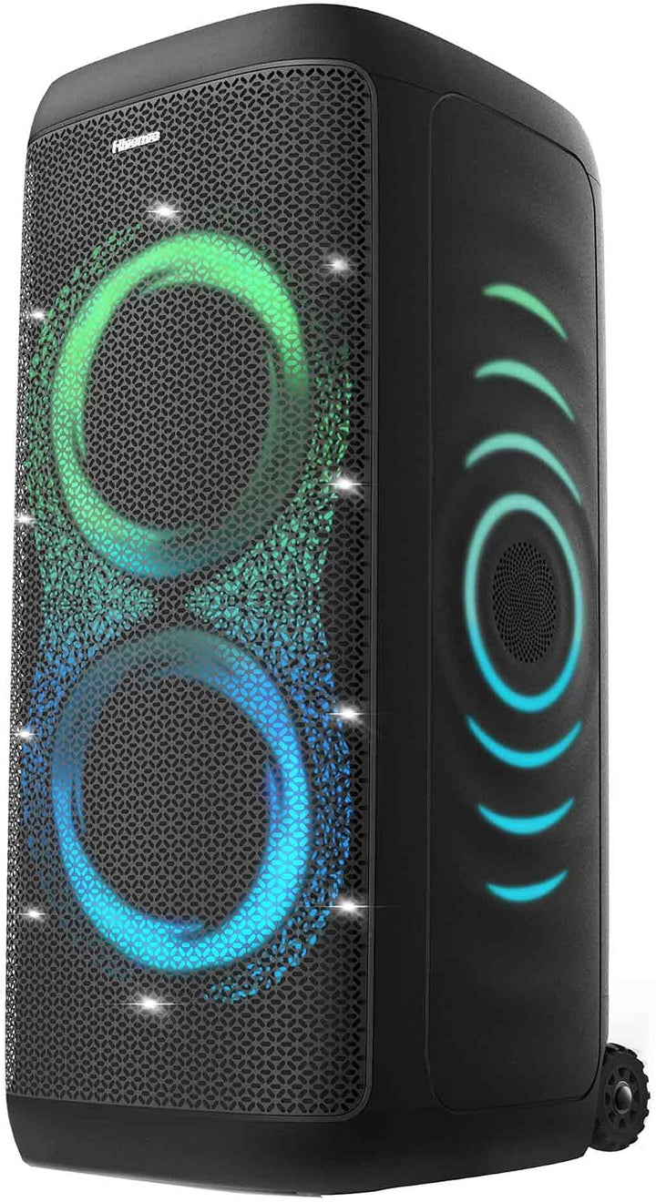 Hisense Party Thunder, 620 W Maximale Audioleistung, AI Lichtshow, 18 Stunden Akkulaufzeit, Auracast